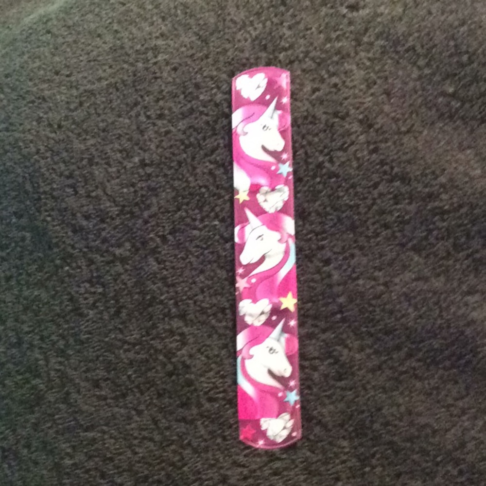 Unicorn and ruler slap bracelet